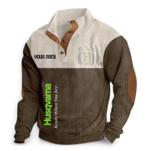 All-Terrain Two-Wheeler Men's Stand Up Collar Base Shirt CAR488 - Brown
