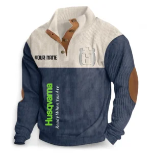 Trail Bike Men's Stand Up Collar Base Shirt CAR488 - Navy Blue
