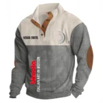 Lightweight Power Ride Men's Stand Up Collar Base Shirt CAR488 - Gray