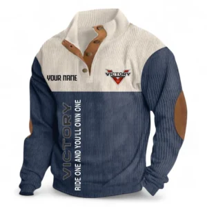Touring Cruiser Men's Stand Up Collar Base Shirt CAR488 - Navy Blue