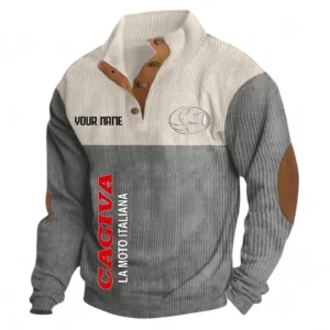 Racing Inspired Ride Men's Stand Up Collar Base Shirt CAR488 - Gray