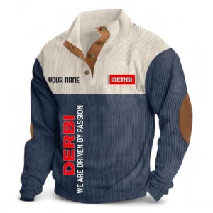 Fun Ride Men's Stand Up Collar Base Shirt CAR488 - Navy Blue