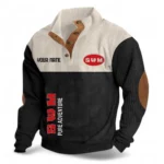 Dual-Sport Bike Men's Stand Up Collar Base Shirt CAR488 - Black