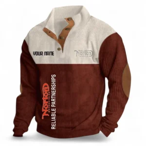 Performance Street Bike Men's Stand Up Collar Base Shirt CAR488 - Dark Red