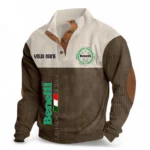 Urban Commuter Bike Men's Stand Up Collar Base Shirt CAR488 - Brown