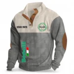 Lightweight Two-Wheeler Men's Stand Up Collar Base Shirt CAR488 - Gray
