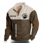 Recreational Quad Men's Stand Up Collar Base Shirt CAR488 - Brown