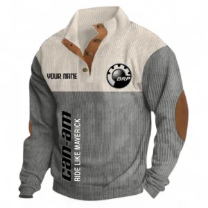 All-Terrain Rider Men's Stand Up Collar Base Shirt CAR488 - Gray
