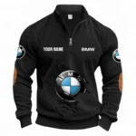 Premium SUV Half Zipper Corduroy Sweatshirt CAR491 - Black