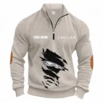 Premium Coupe Half Zipper Corduroy Sweatshirt CAR491 - Apricot