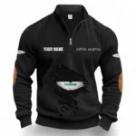 High-Performance Coupe Half Zipper Corduroy Sweatshirt CAR491 - Black