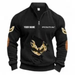 Timeless American Ride Half Zipper Corduroy Sweatshirt CAR491 - Black