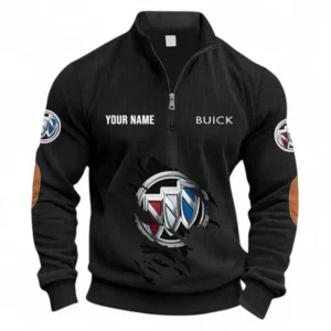 Compact SUV Half Zipper Corduroy Sweatshirt CAR491 - Black