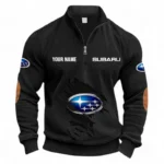 Performance Hatchback Half Zipper Corduroy Sweatshirt CAR491 - Black