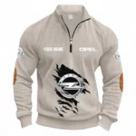 Everyday Ride Half Zipper Corduroy Sweatshirt CAR491 - Apricot