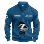 Performance SUV Half Zipper Corduroy Sweatshirt CAR491 - Denim Blue