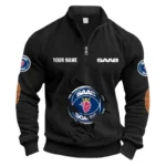 Practical Sedan Half Zipper Corduroy Sweatshirt CAR491 - Black