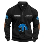 Powertrain Upgrades Half Zipper Corduroy Sweatshirt CAR491 - Black