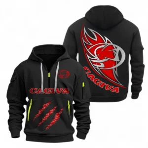 Hoodie Half Zipper Exclusive Logo Gift For Commuter Ride Enthusiasts CAR500 - Black