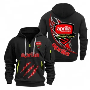 Hoodie Half Zipper Exclusive Logo Gift For Racing Bike Enthusiasts CAR500 - Black