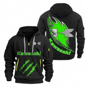 Hoodie Half Zipper Exclusive Logo Gift For Off-Road Machine Enthusiasts CAR500 - Black