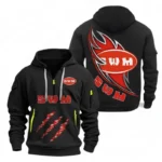 Outdoor Explorer Bike Hoodie Half Zipper, Exclusive Logo Hoodie For Outdoor Explorer Bike Enthusiasts CAR500 - Black
