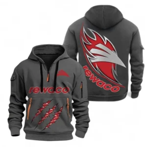 Hoodie Half Zipper Exclusive Logo Gift For Modern Cruiser Enthusiasts CAR500 - Gray
