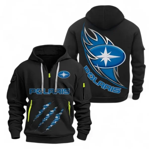 Extreme Terrain Machine Hoodie Half Zipper, Exclusive Logo Hoodie For Extreme Terrain Machine Enthusiasts CAR500 - Black