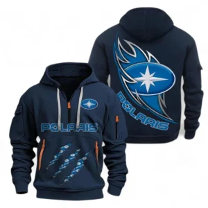 Exclusive Logo Hoodie Half Zipper For Outdoor Adventure Ride Enthusiasts, Gift For Outdoor Adventure Ride Fans CAR500 - Navy