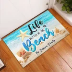 Personalized Life Is Better At The Beach Doormat CLE01090425202