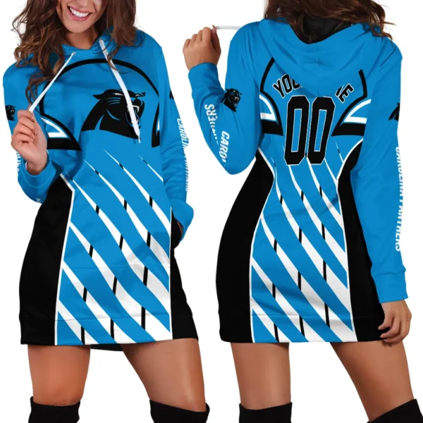 Fan Feline Squad Hoodie Dress Women, Limited Edition Hoodie Dress PTHDDCP00