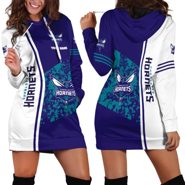 Bold Supporter Crew Hoodie Dress For Women, Limited Edition Hoodie Dress PTHDDCH1