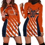 Game Day Paws Hoodie Dress Women, Game Day Hoodie Dress PTHDDCB00