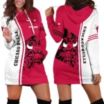 Athletic Hoop Pride Hoodie Dress For Women, Ultra-Soft Women's Hoodie Dress PTHDDCB1