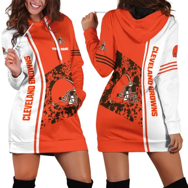 Brown Paws Hoodie Dress For Women, Ultra-Soft Women's Hoodie Dress PTHDDBR01