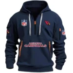 Urban Streetwear Hoodie, Half-Zip with Exclusive Logo DNFL13 - Navy