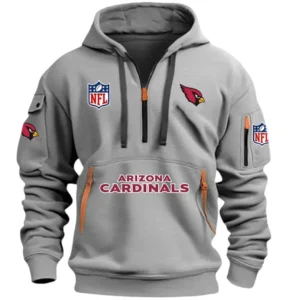 Training Hoodie Half Zipper, Fan-Friendly Logo Design DNFL13 - Grey