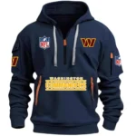 Urban Streetwear Hoodie, Half-Zip with Exclusive Logo DNFL13 - Navy