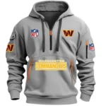 Training Hoodie Half Zipper, Fan-Friendly Logo Design DNFL13 - Grey