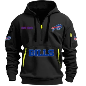 Performance Hoodie Half Zipper, Fan Edition Logo DNFL13 - Black