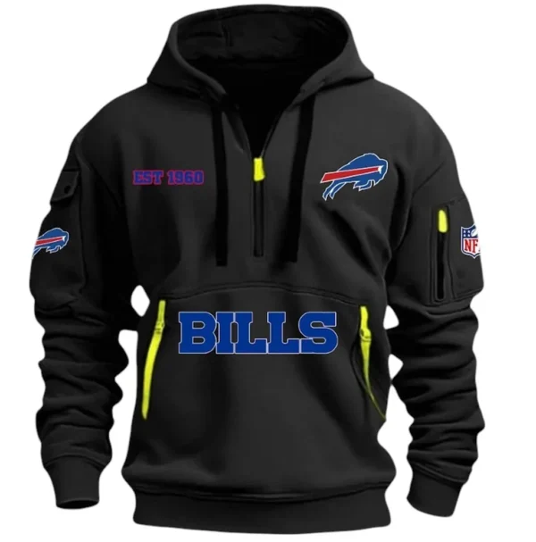 Performance Hoodie Half Zipper, Fan Edition Logo DNFL13 - Black