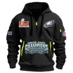 Performance Hoodie Half Zipper, Fan Edition Logo DNFL13 - Black