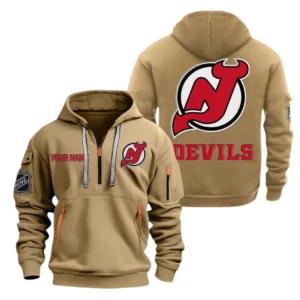 Performance Hoodie Half Zipper, Fan Edition Logo DNHL10 - Khaki