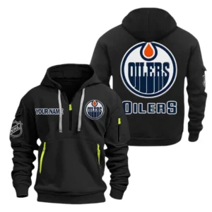 Training Hoodie Half Zipper, Fan-Friendly Logo Design DNHL10 - Black
