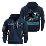 Performance Hoodie Half Zipper, Fan Edition Logo DNHL10 - Navy