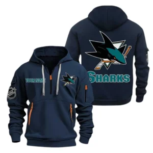 Performance Hoodie Half Zipper, Fan Edition Logo DNHL10 - Navy