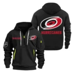 Training Hoodie Half Zipper, Fan-Friendly Logo Design DNHL10 - Black