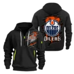 Training Hoodie Half Zipper, Fan-Friendly Logo Design DNHL10 - Black