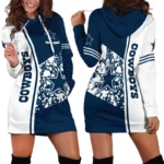 Cowboy Army Hoodie Dress For Women, Athletic Spirit Hoodie Dress PTHDDDC01