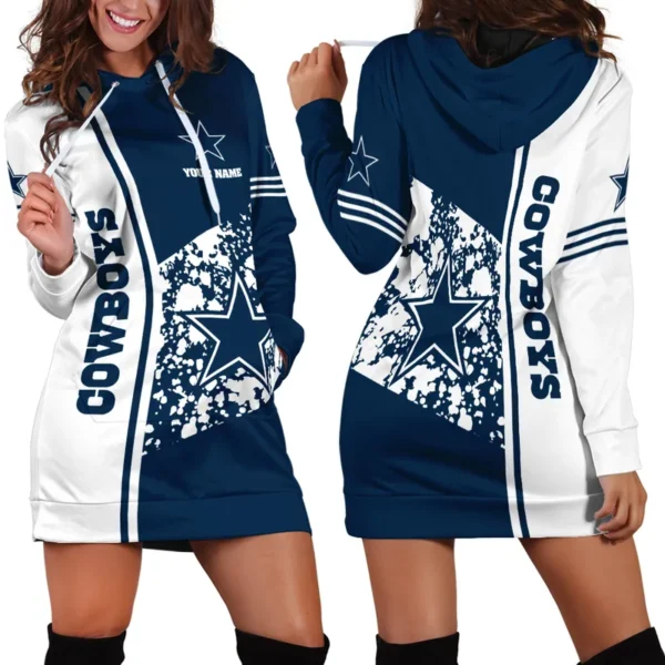 Cowboy Army Hoodie Dress For Women, Athletic Spirit Hoodie Dress PTHDDDC01